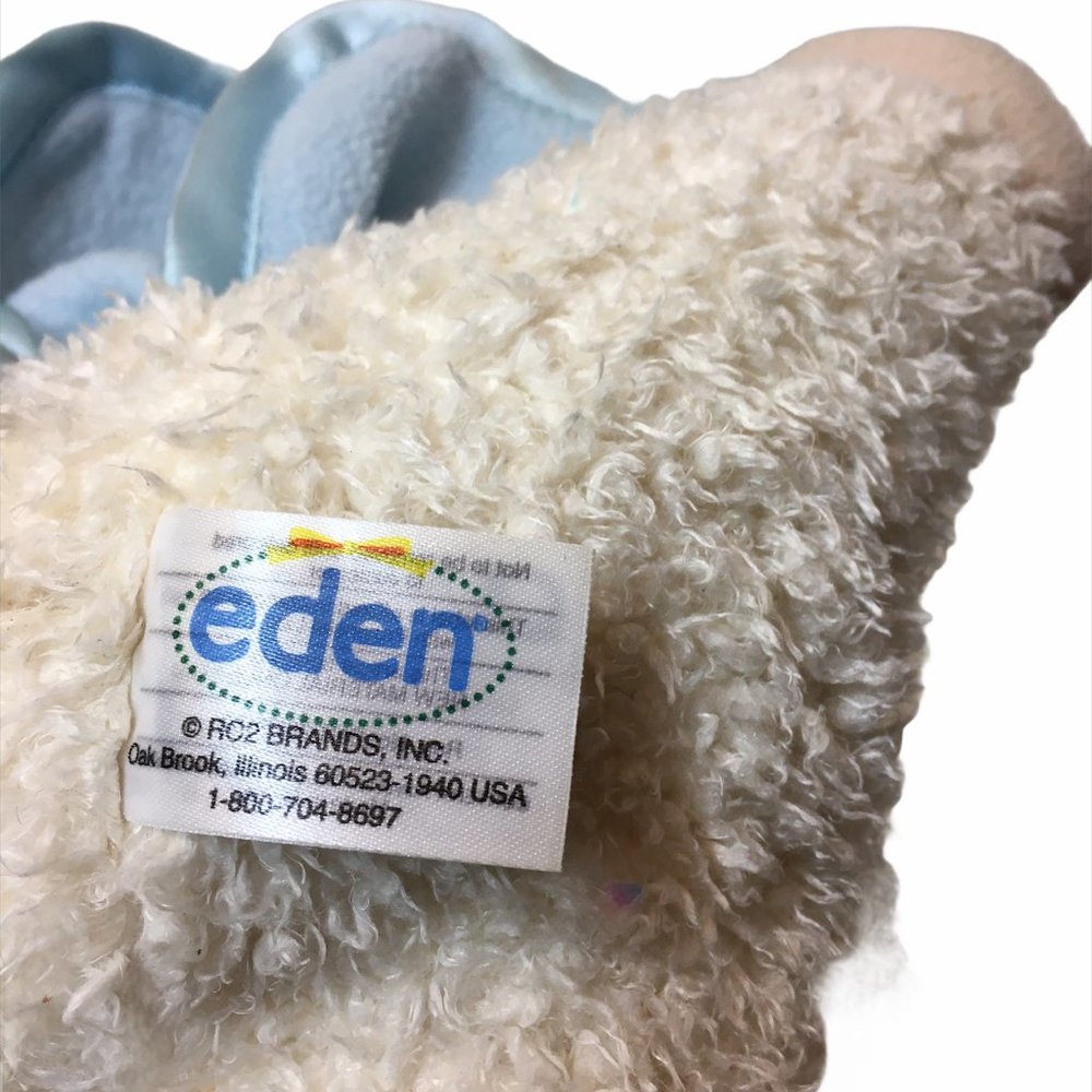 RARE Vintage Eden Tender Tones Lamb w/ Baby Blanki - Picture 6 of 11
